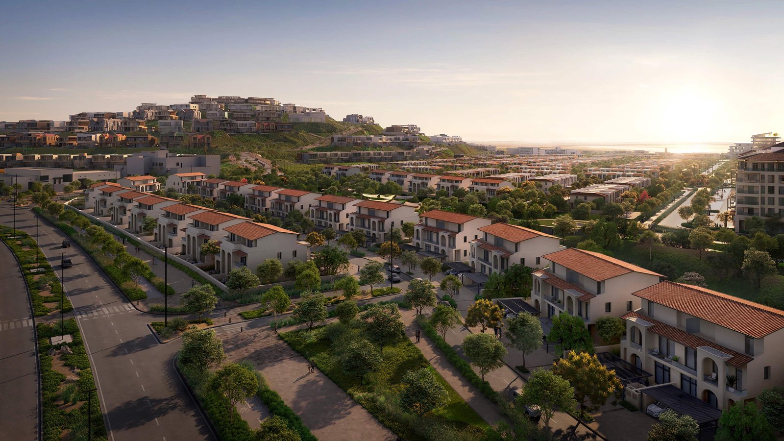 Hudayriyat Island's lush forest providing serene outdoor recreation